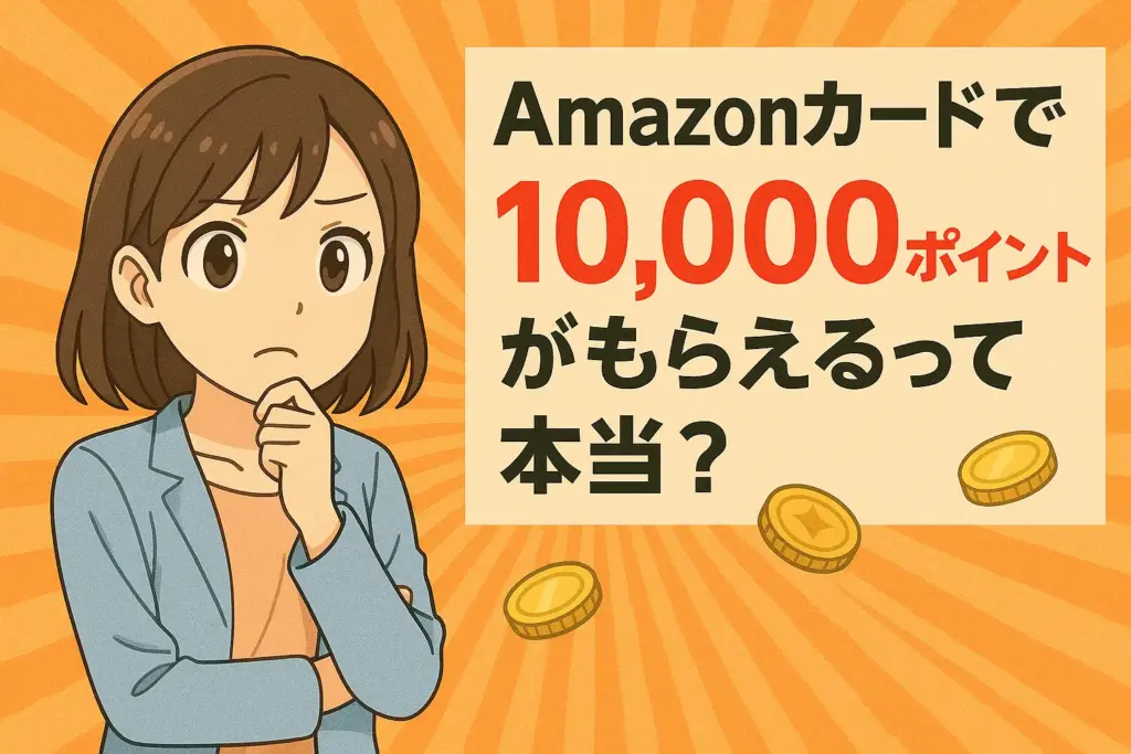 Amazonカードで「10,000ポイント」が貰えるって本当？