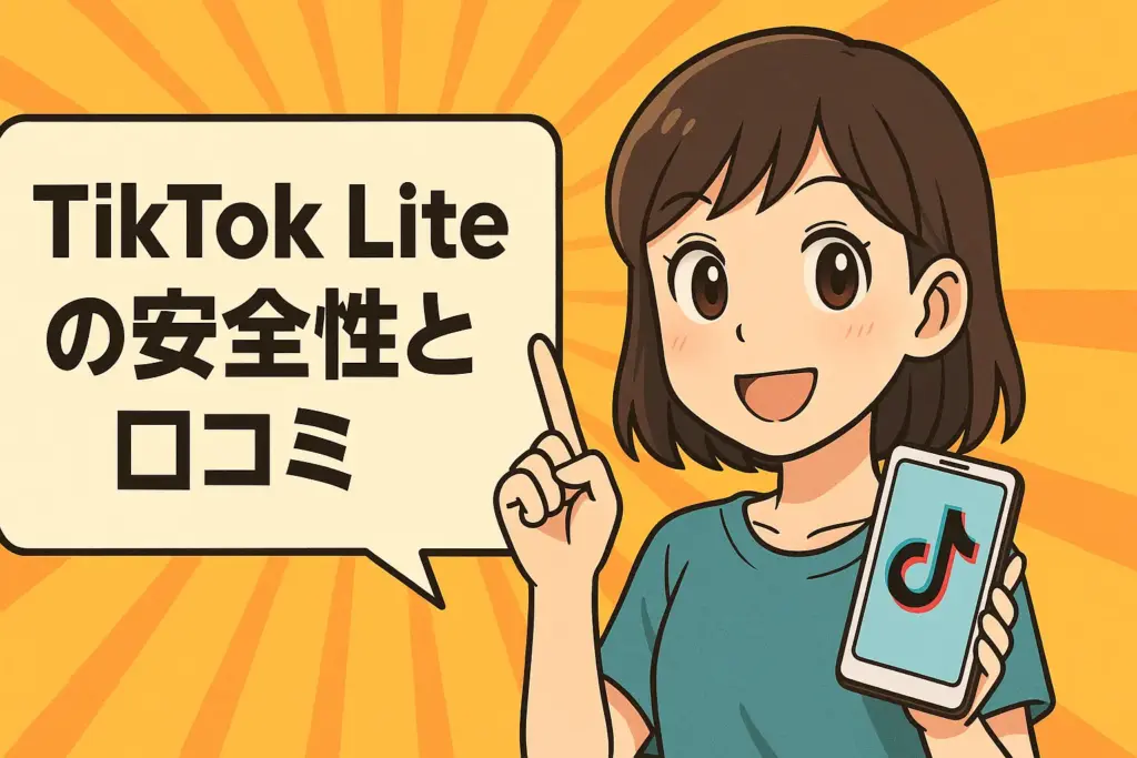 TikTok Liteの安全性と口コミ